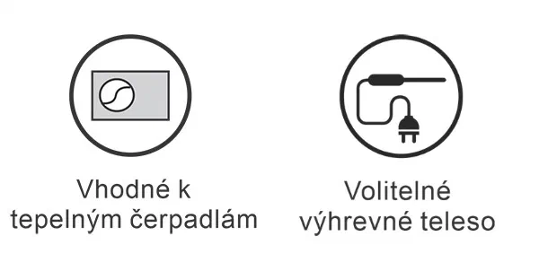 Підходить для теплових насосів, з додатковим електронагрівачем