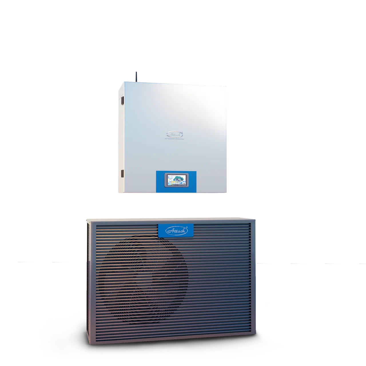 Система теплового насоса ATTACK Inverter R32 із внутрішнім і зовнішнім блоками